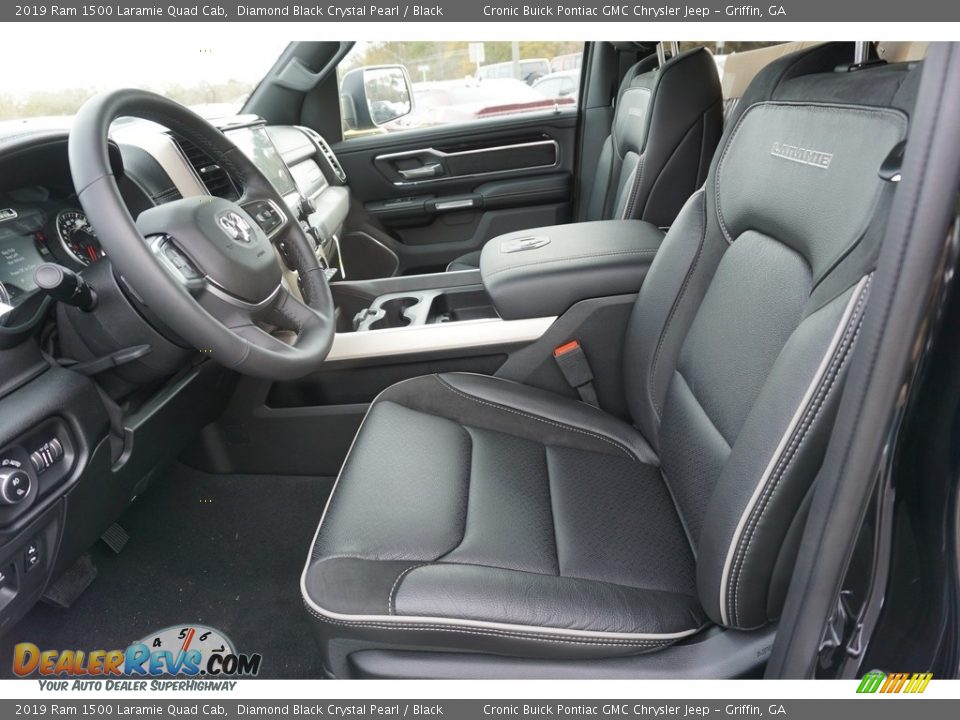 Front Seat of 2019 Ram 1500 Laramie Quad Cab Photo #4