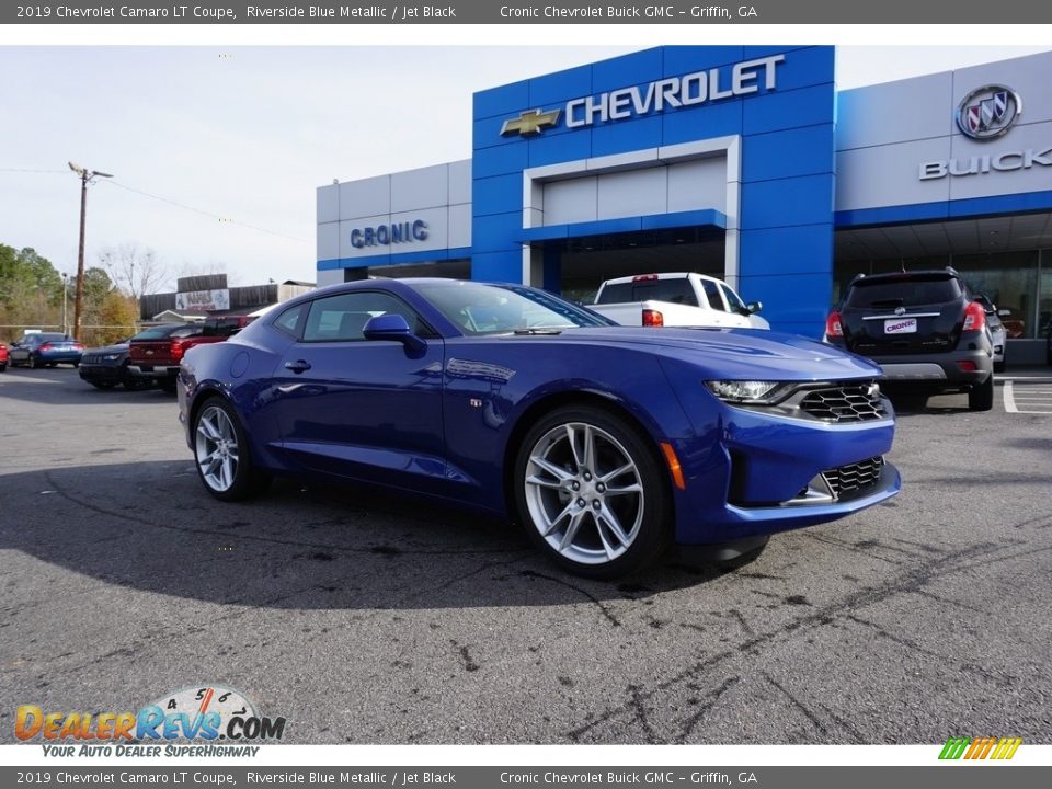 2019 Chevrolet Camaro LT Coupe Riverside Blue Metallic / Jet Black Photo #1