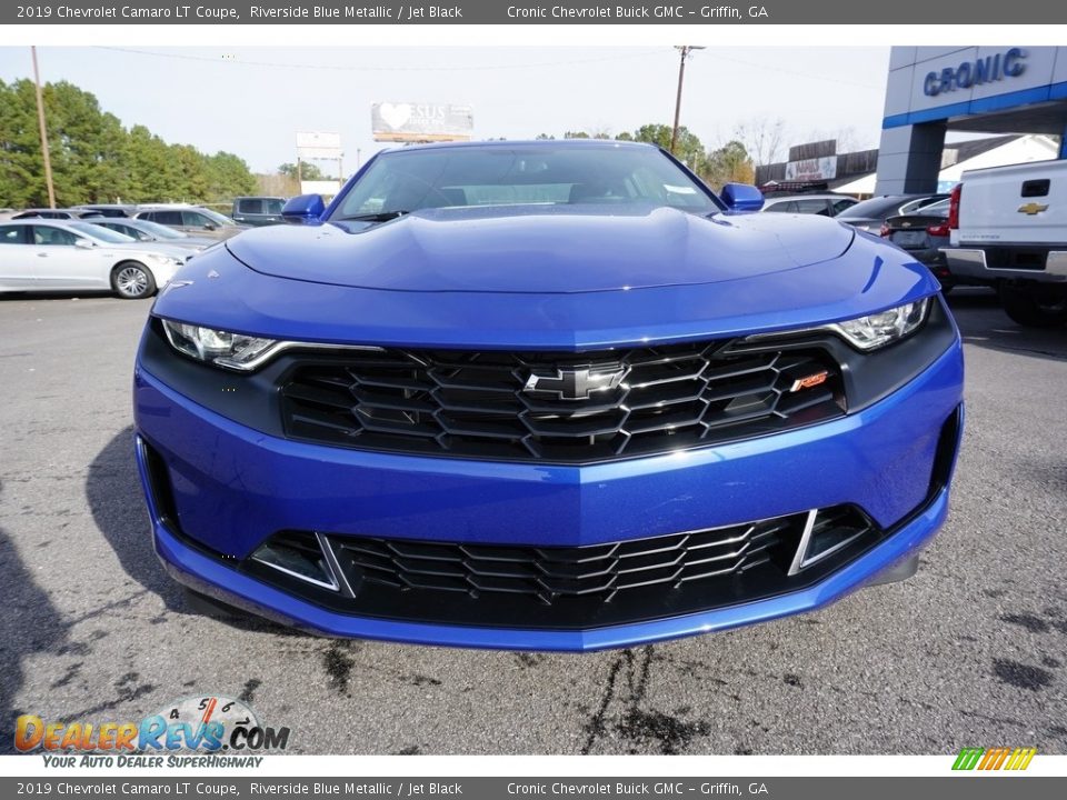 2019 Chevrolet Camaro LT Coupe Riverside Blue Metallic / Jet Black Photo #2