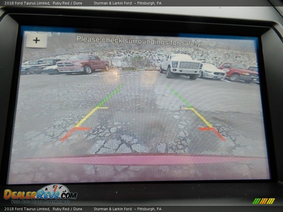 2018 Ford Taurus Limited Ruby Red / Dune Photo #21