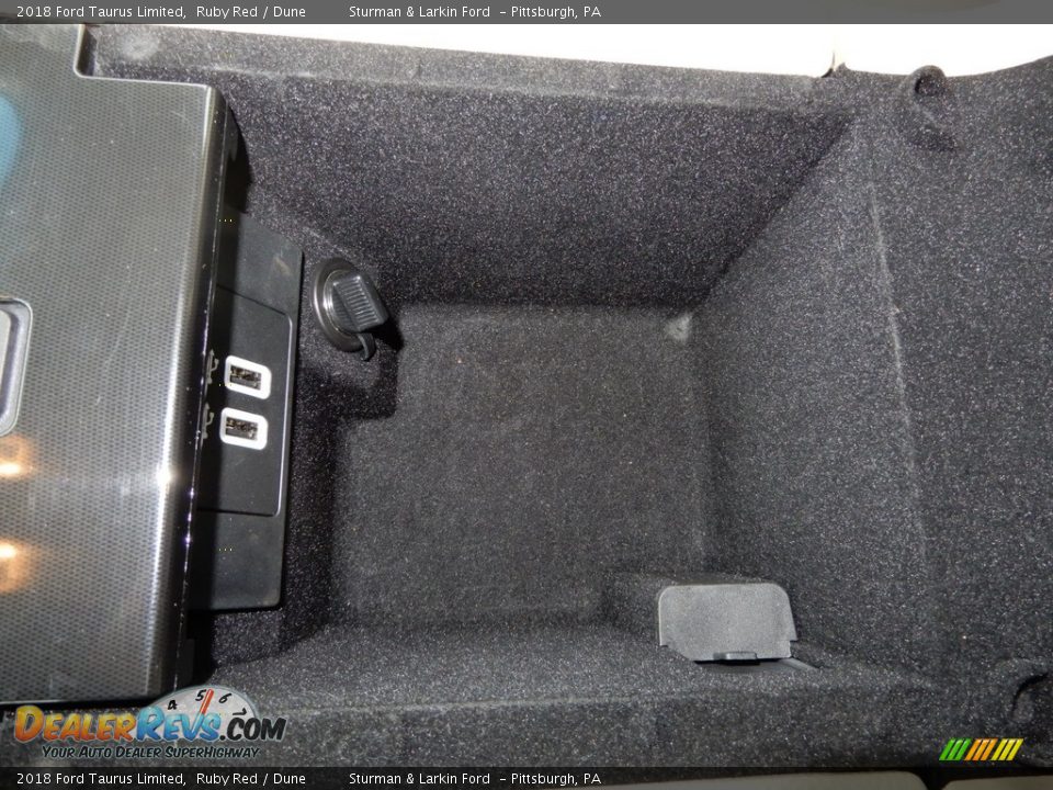 2018 Ford Taurus Limited Ruby Red / Dune Photo #22