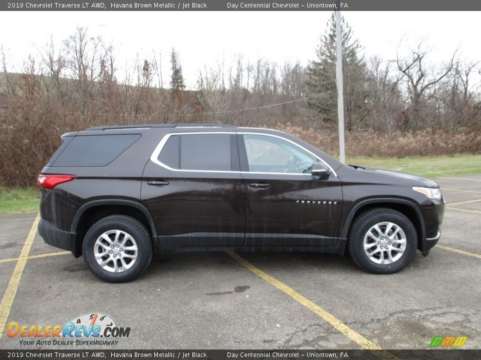 2019 Chevrolet Traverse LT AWD Havana Brown Metallic / Jet Black Photo #2