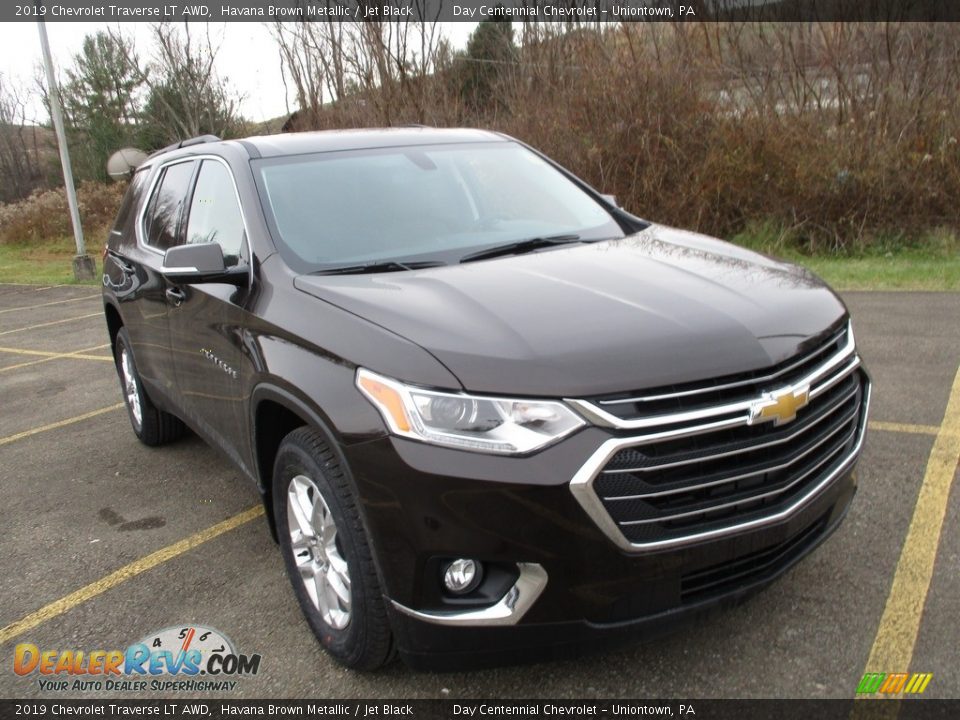 2019 Chevrolet Traverse LT AWD Havana Brown Metallic / Jet Black Photo #8