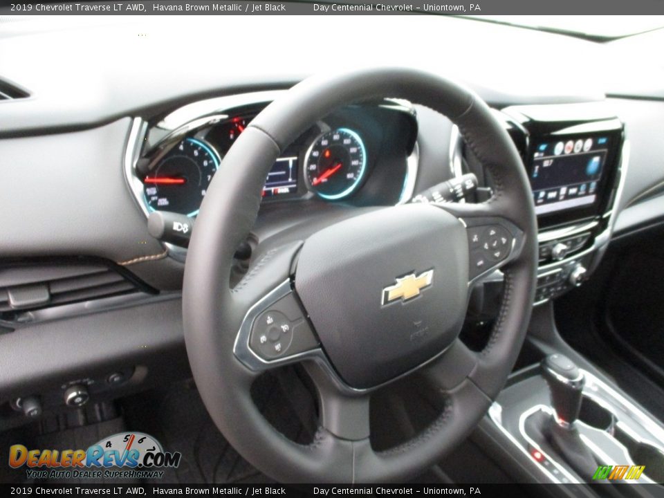 2019 Chevrolet Traverse LT AWD Havana Brown Metallic / Jet Black Photo #13
