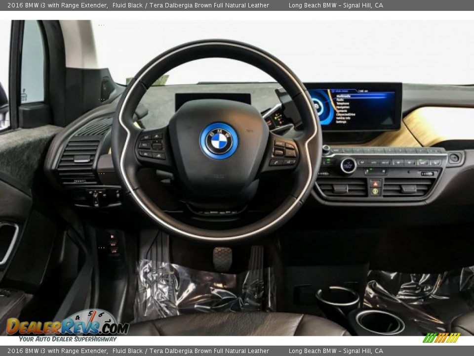 2016 BMW i3 with Range Extender Fluid Black / Tera Dalbergia Brown Full Natural Leather Photo #4