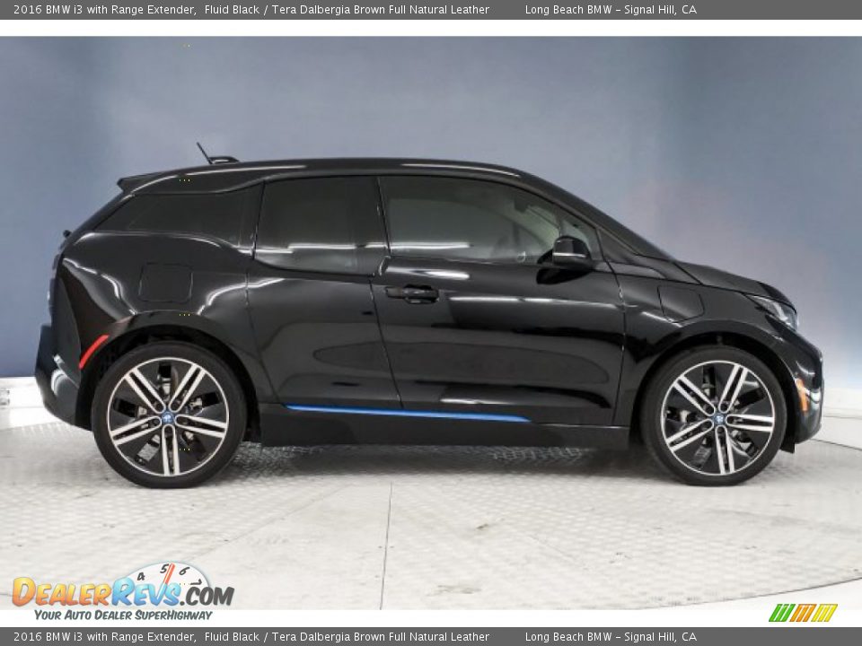 2016 BMW i3 with Range Extender Fluid Black / Tera Dalbergia Brown Full Natural Leather Photo #19