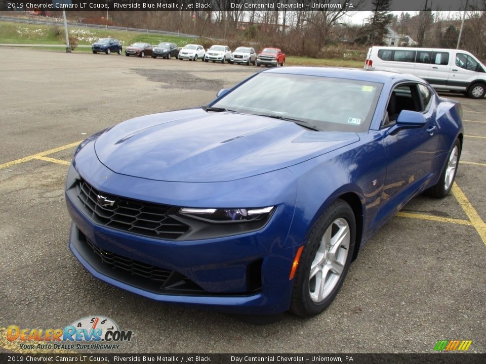 2019 Chevrolet Camaro LT Coupe Riverside Blue Metallic / Jet Black Photo #7