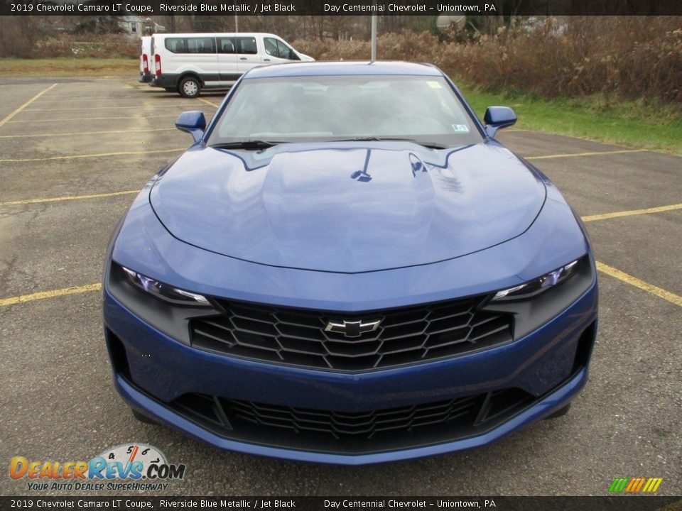 2019 Chevrolet Camaro LT Coupe Riverside Blue Metallic / Jet Black Photo #8