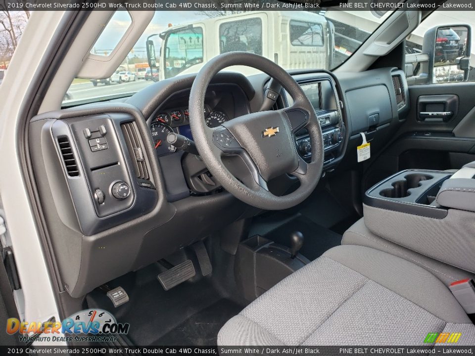 2019 Chevrolet Silverado 2500HD Work Truck Double Cab 4WD Chassis Summit White / Dark Ash/Jet Black Photo #5