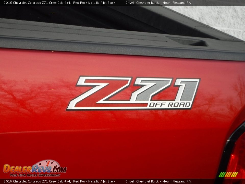 2016 Chevrolet Colorado Z71 Crew Cab 4x4 Red Rock Metallic / Jet Black Photo #5