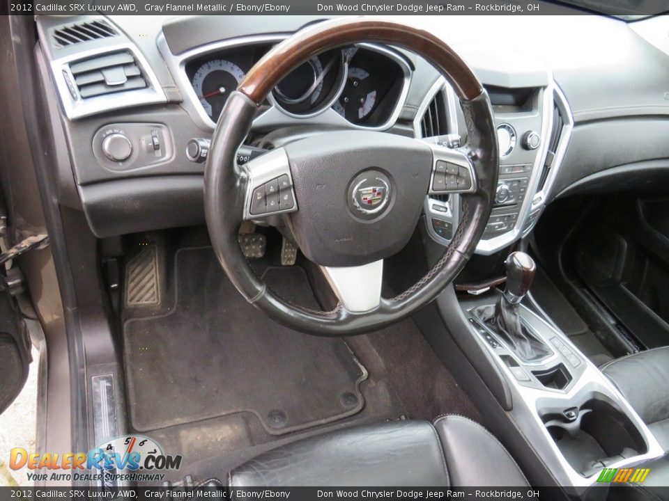 2012 Cadillac SRX Luxury AWD Gray Flannel Metallic / Ebony/Ebony Photo #23