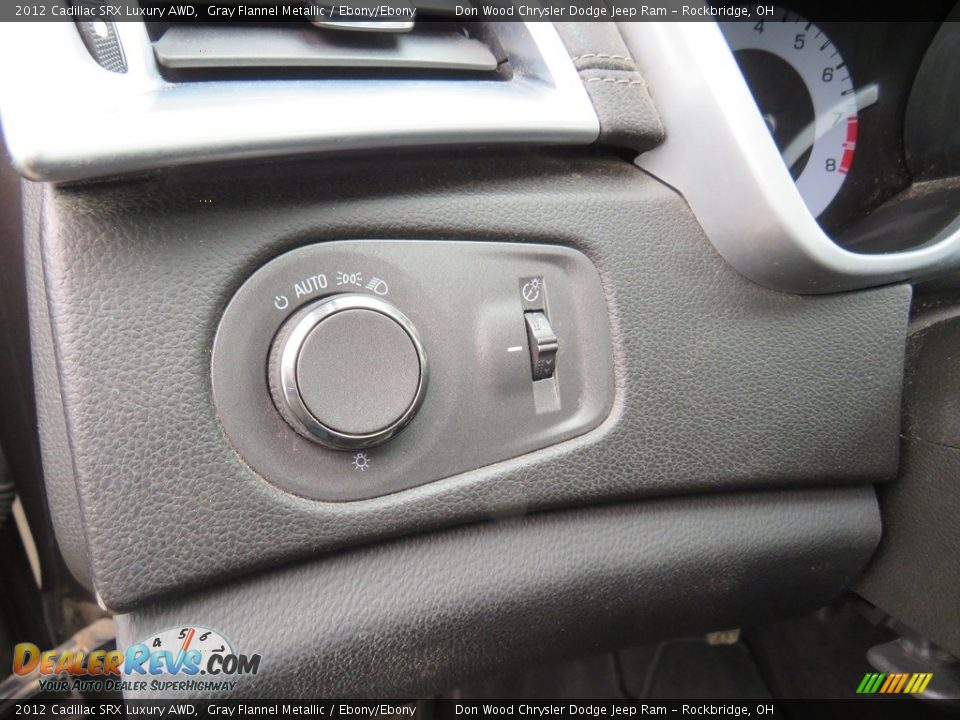 2012 Cadillac SRX Luxury AWD Gray Flannel Metallic / Ebony/Ebony Photo #36
