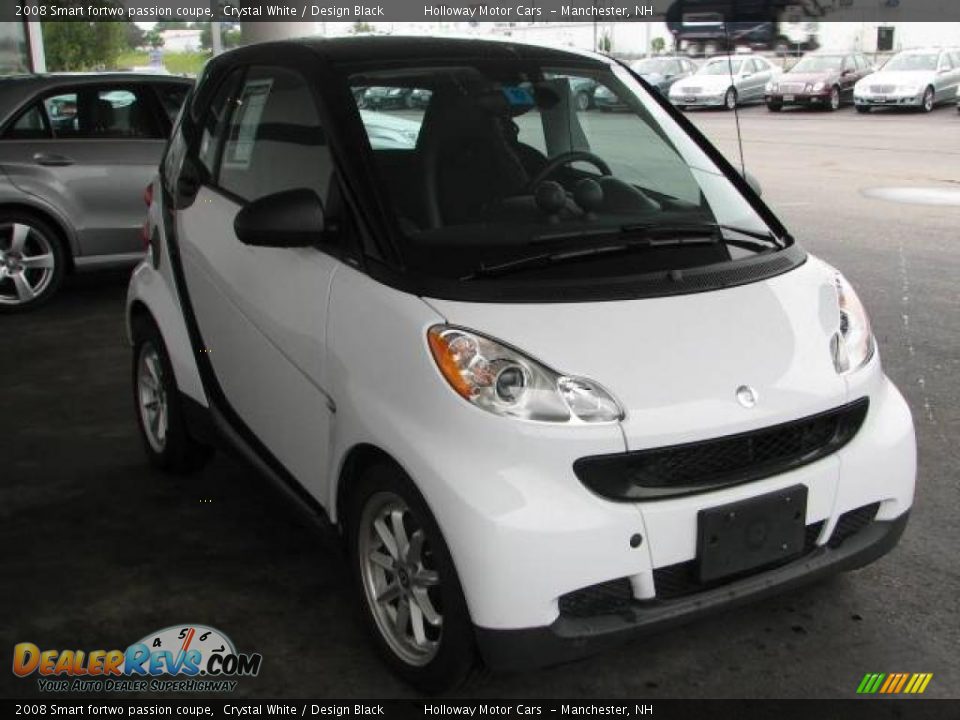 2008 Smart fortwo passion coupe Crystal White / Design Black Photo #3