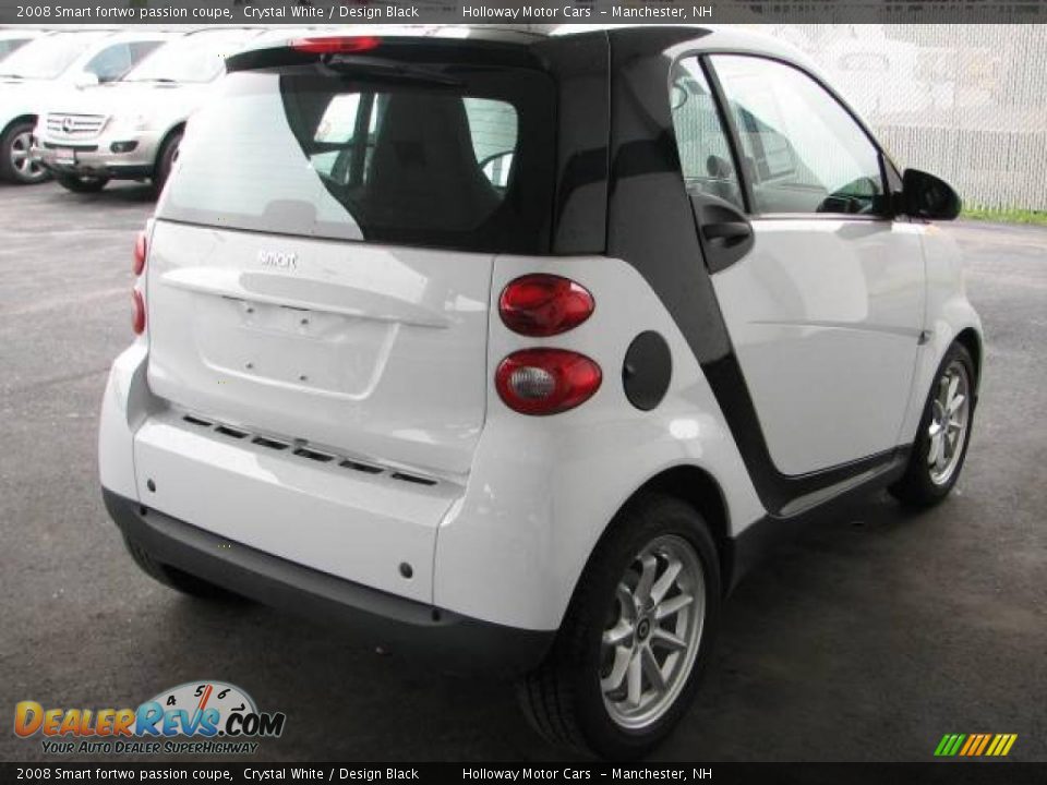 2008 Smart fortwo passion coupe Crystal White / Design Black Photo #4