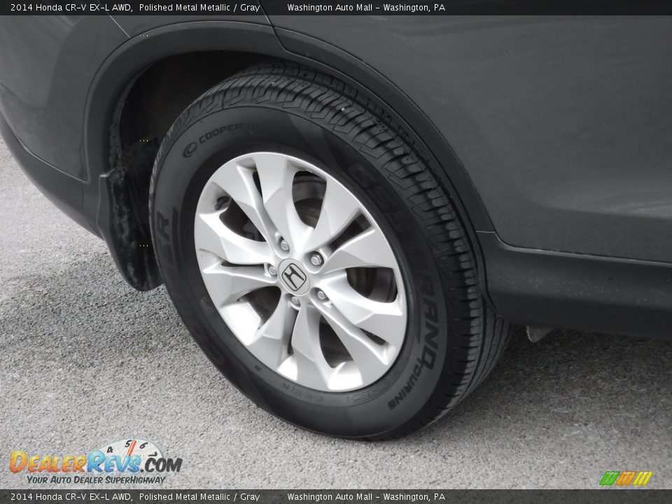 2014 Honda CR-V EX-L AWD Polished Metal Metallic / Gray Photo #3
