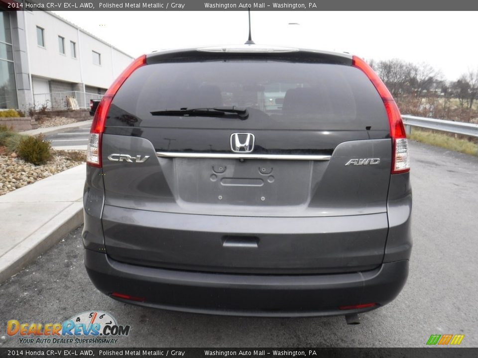 2014 Honda CR-V EX-L AWD Polished Metal Metallic / Gray Photo #9