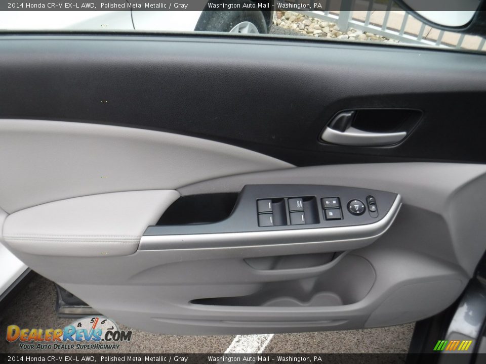 2014 Honda CR-V EX-L AWD Polished Metal Metallic / Gray Photo #13
