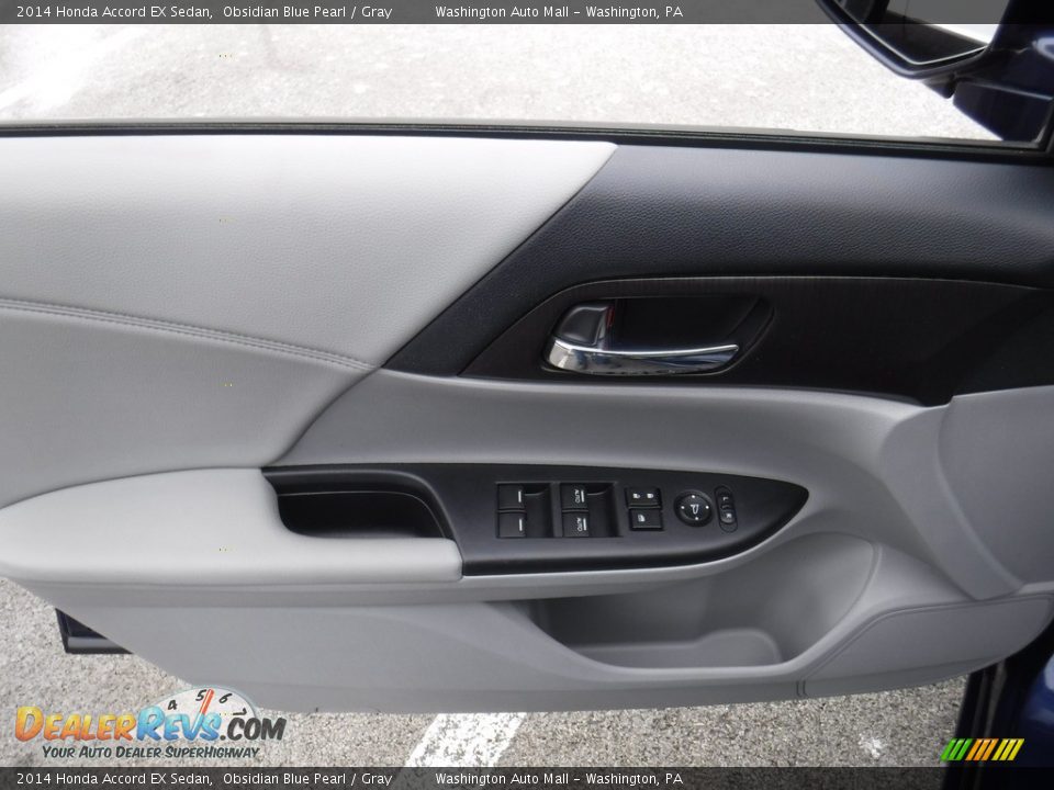 2014 Honda Accord EX Sedan Obsidian Blue Pearl / Gray Photo #11