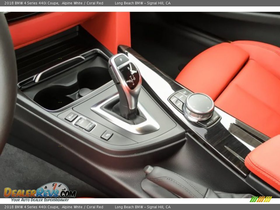 2018 BMW 4 Series 440i Coupe Alpine White / Coral Red Photo #7