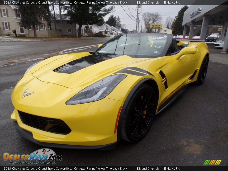 2019 Chevrolet Corvette Grand Sport Convertible Corvette Racing Yellow Tintcoat / Black Photo #1