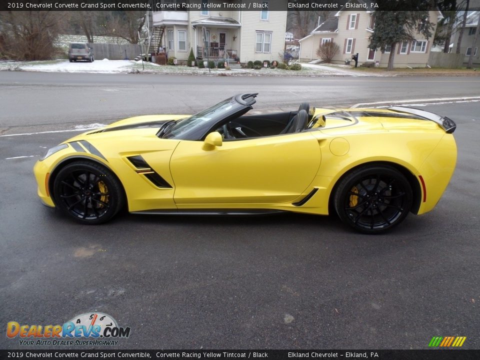 Corvette Racing Yellow Tintcoat 2019 Chevrolet Corvette Grand Sport Convertible Photo #5