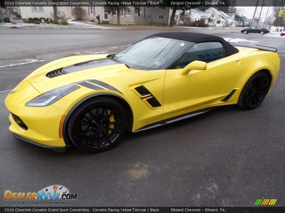 Corvette Racing Yellow Tintcoat 2019 Chevrolet Corvette Grand Sport Convertible Photo #6