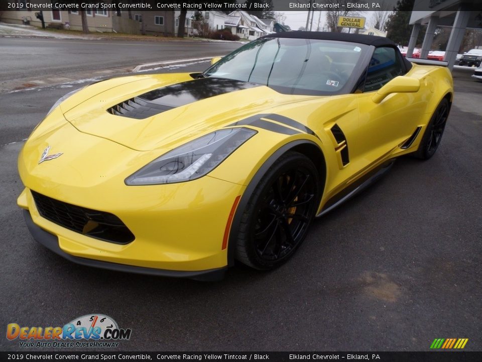 2019 Chevrolet Corvette Grand Sport Convertible Corvette Racing Yellow Tintcoat / Black Photo #7