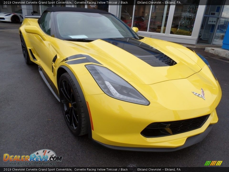 2019 Chevrolet Corvette Grand Sport Convertible Corvette Racing Yellow Tintcoat / Black Photo #9