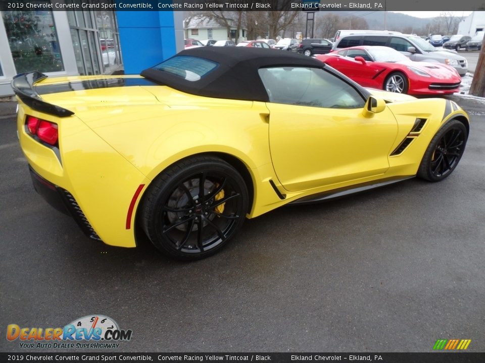 2019 Chevrolet Corvette Grand Sport Convertible Corvette Racing Yellow Tintcoat / Black Photo #12