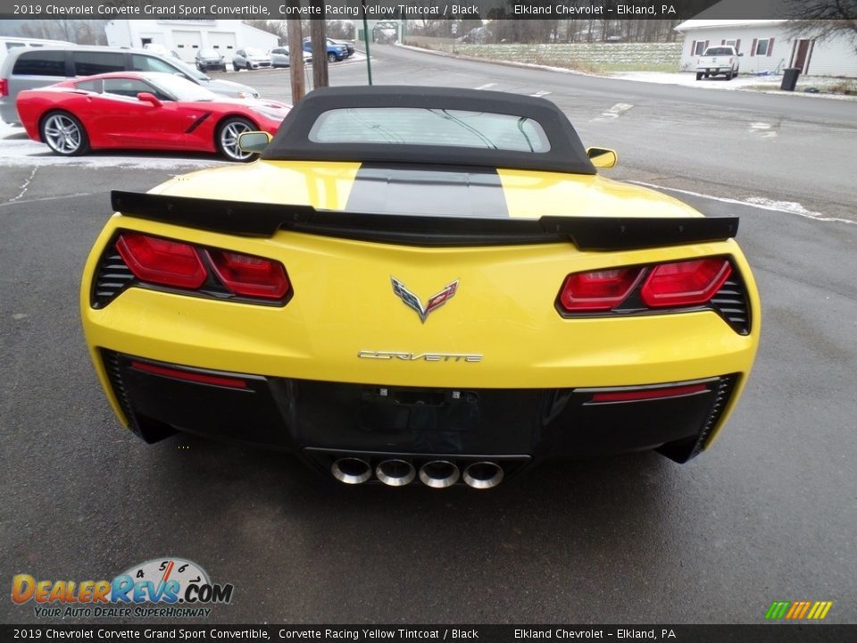 2019 Chevrolet Corvette Grand Sport Convertible Corvette Racing Yellow Tintcoat / Black Photo #14