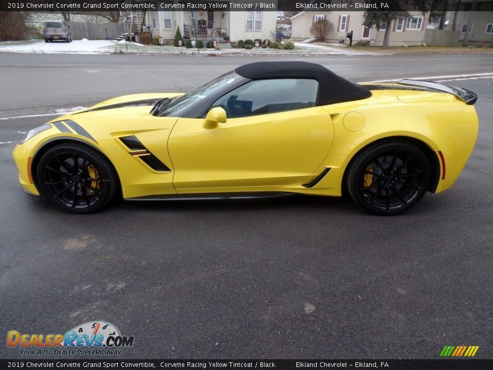 Corvette Racing Yellow Tintcoat 2019 Chevrolet Corvette Grand Sport Convertible Photo #16