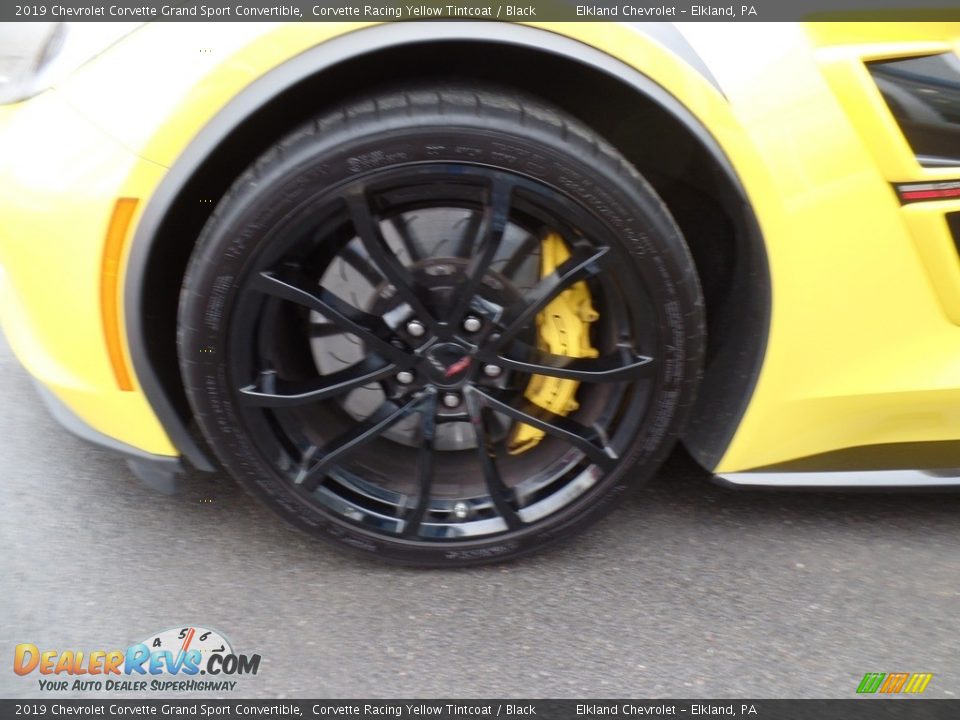 2019 Chevrolet Corvette Grand Sport Convertible Corvette Racing Yellow Tintcoat / Black Photo #18
