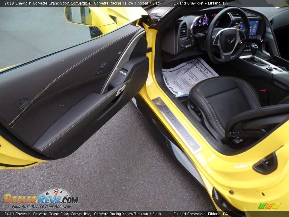 2019 Chevrolet Corvette Grand Sport Convertible Corvette Racing Yellow Tintcoat / Black Photo #24