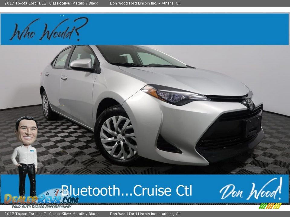 2017 Toyota Corolla LE Classic Silver Metalic / Black Photo #1