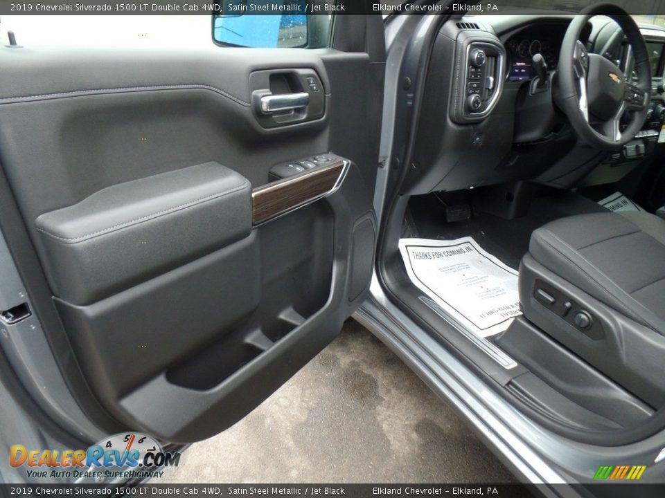 2019 Chevrolet Silverado 1500 LT Double Cab 4WD Satin Steel Metallic / Jet Black Photo #14