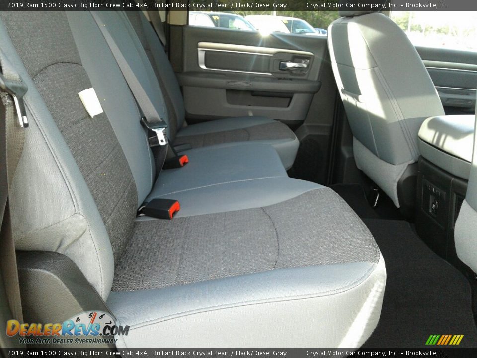 2019 Ram 1500 Classic Big Horn Crew Cab 4x4 Brilliant Black Crystal Pearl / Black/Diesel Gray Photo #11