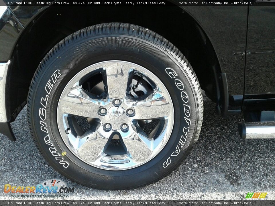 2019 Ram 1500 Classic Big Horn Crew Cab 4x4 Brilliant Black Crystal Pearl / Black/Diesel Gray Photo #20