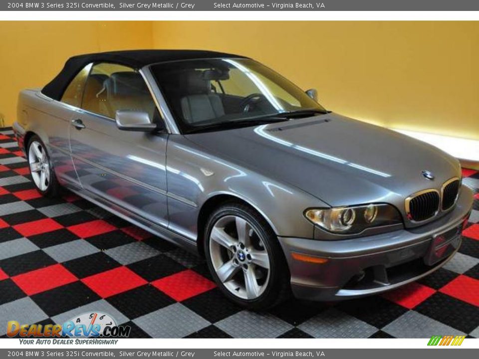 2004 BMW 3 Series 325i Convertible Silver Grey Metallic / Grey Photo #1