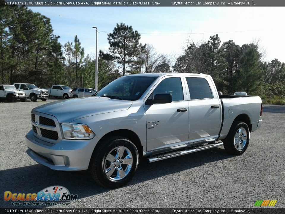 2019 Ram 1500 Classic Big Horn Crew Cab 4x4 Bright Silver Metallic / Black/Diesel Gray Photo #1