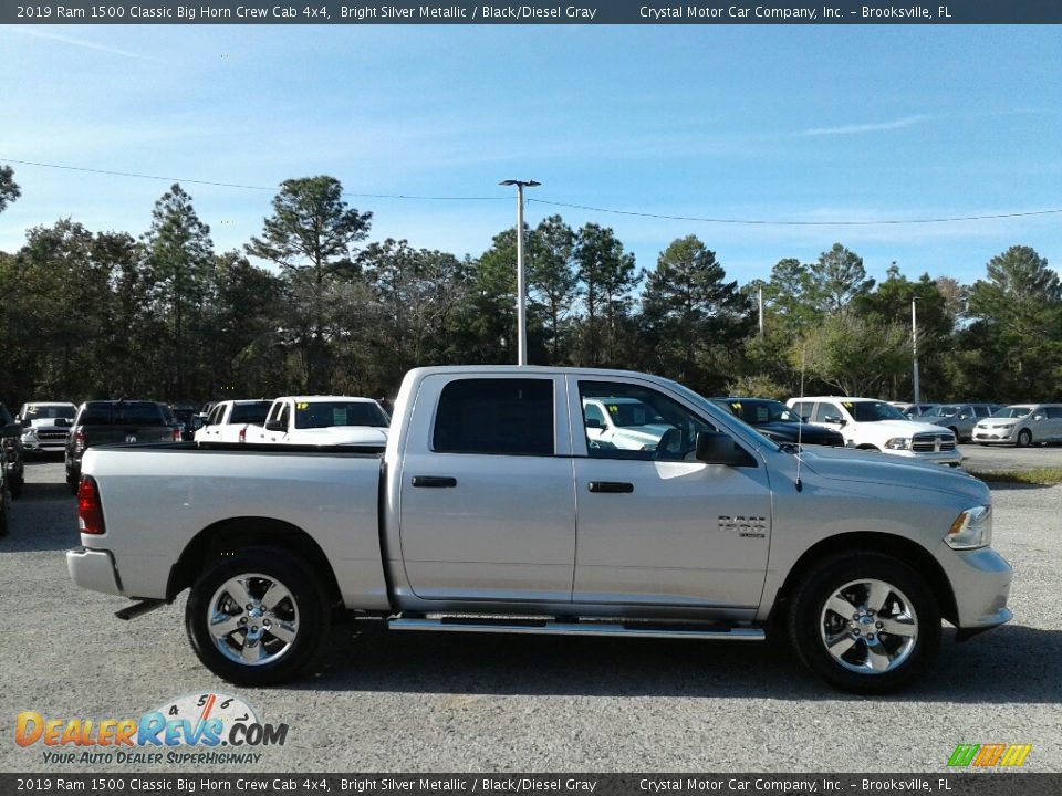 2019 Ram 1500 Classic Big Horn Crew Cab 4x4 Bright Silver Metallic / Black/Diesel Gray Photo #6