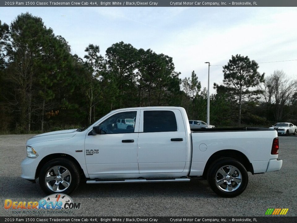 2019 Ram 1500 Classic Tradesman Crew Cab 4x4 Bright White / Black/Diesel Gray Photo #2