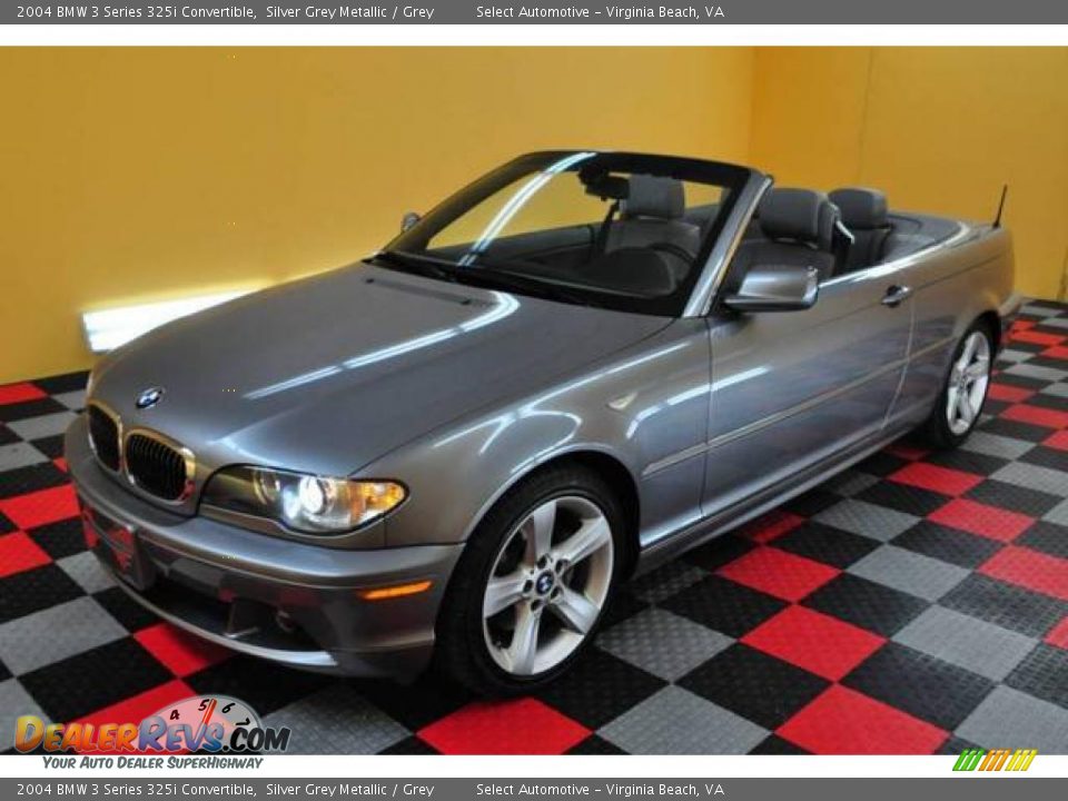 2004 BMW 3 Series 325i Convertible Silver Grey Metallic / Grey Photo #2