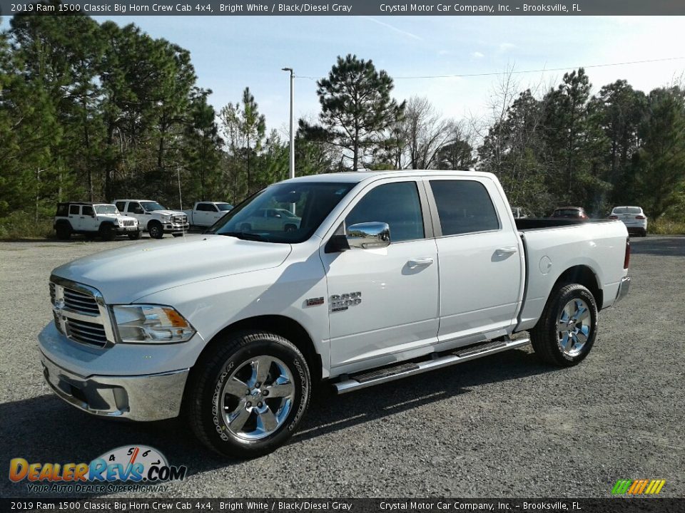 2019 Ram 1500 Classic Big Horn Crew Cab 4x4 Bright White / Black/Diesel Gray Photo #1