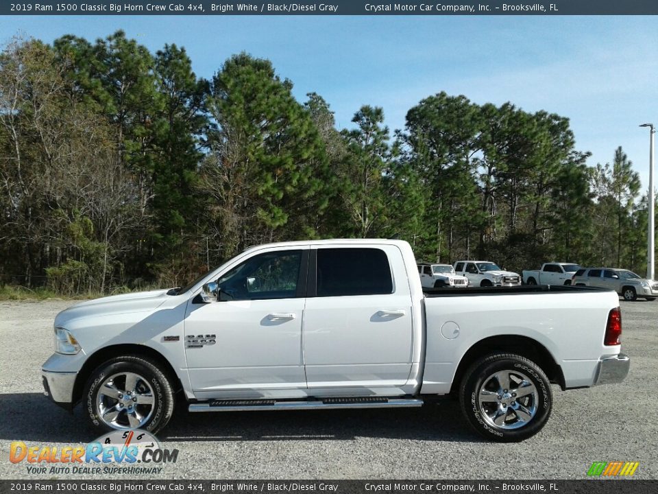 2019 Ram 1500 Classic Big Horn Crew Cab 4x4 Bright White / Black/Diesel Gray Photo #2