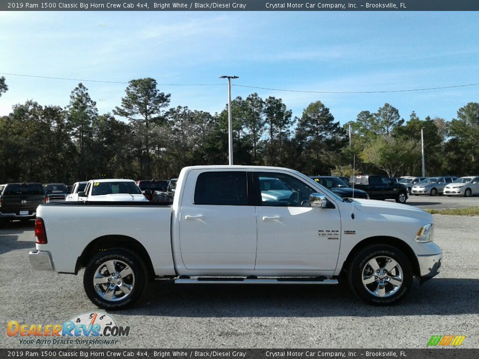 2019 Ram 1500 Classic Big Horn Crew Cab 4x4 Bright White / Black/Diesel Gray Photo #6