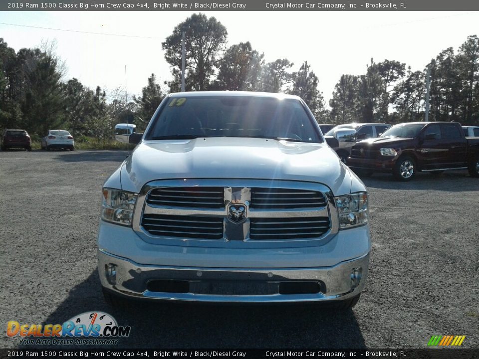 2019 Ram 1500 Classic Big Horn Crew Cab 4x4 Bright White / Black/Diesel Gray Photo #8