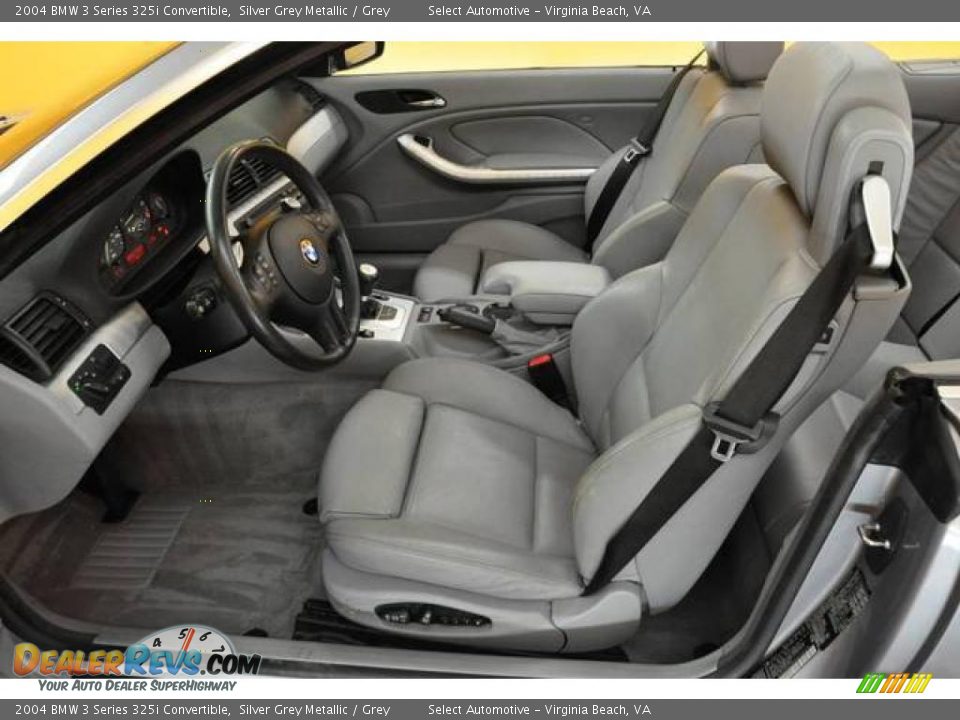 2004 BMW 3 Series 325i Convertible Silver Grey Metallic / Grey Photo #9