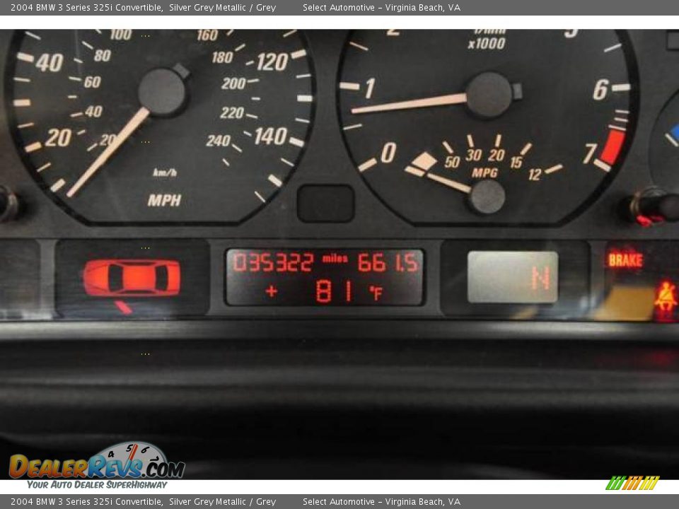 2004 BMW 3 Series 325i Convertible Silver Grey Metallic / Grey Photo #11