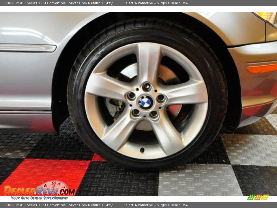 2004 BMW 3 Series 325i Convertible Silver Grey Metallic / Grey Photo #12