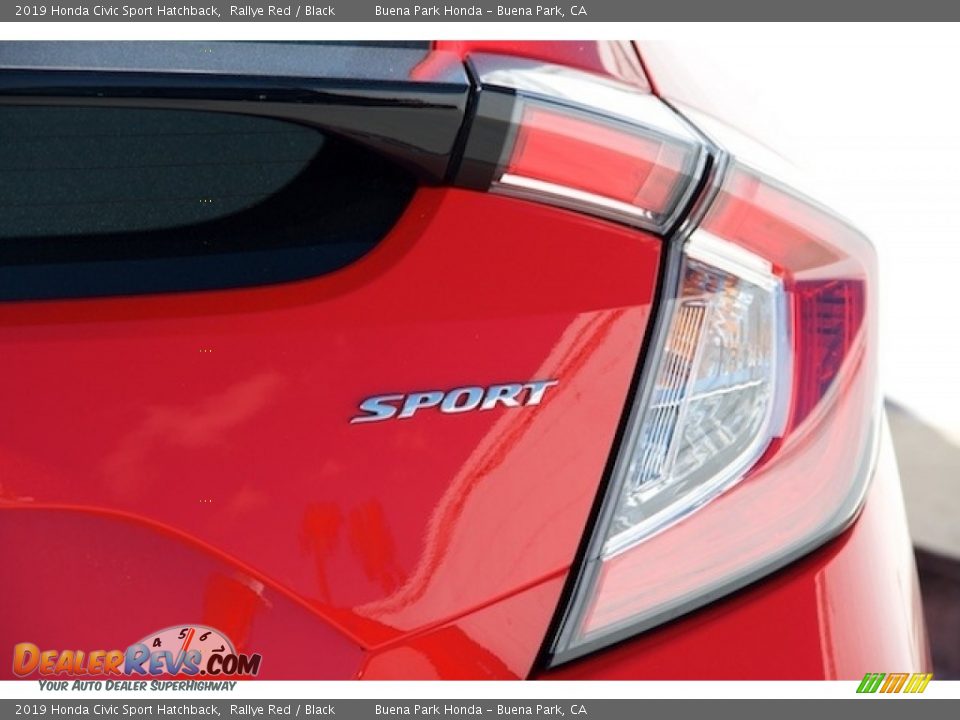 2019 Honda Civic Sport Hatchback Rallye Red / Black Photo #4